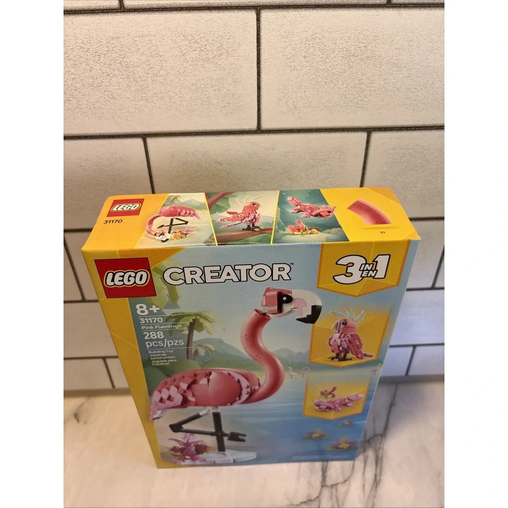 LEGO Creator 3 in 1 Wild Animals: Pink Flamingo Animal Building Toy 31170 🎁Kids